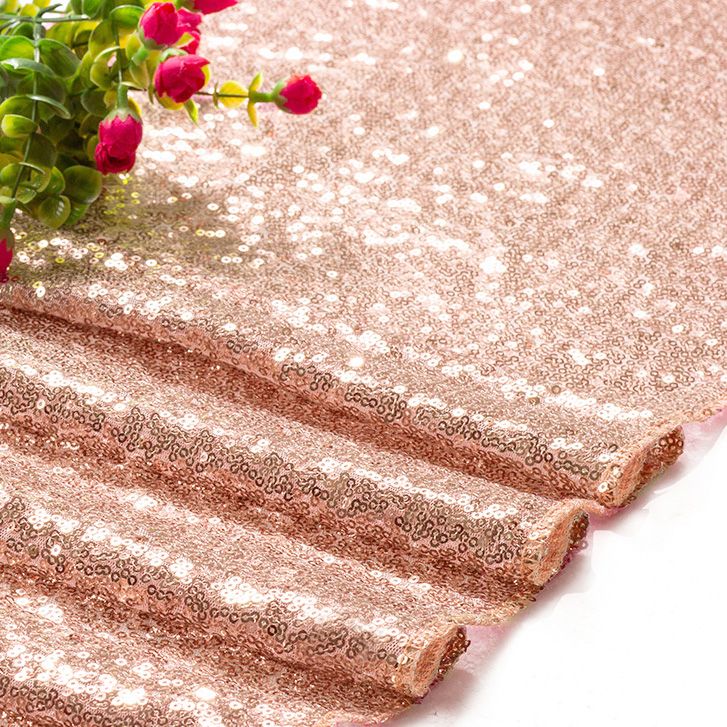 12 X 108 Inch 6 Pack Rosegold Sequin for Wedding Bridal Shower Fall view 4