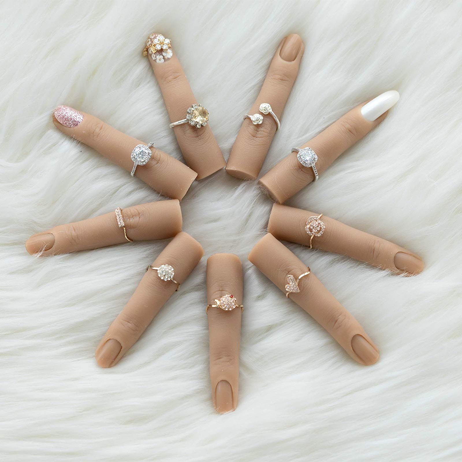 Silicone Practice Fingers for Acrylic Nails view 2