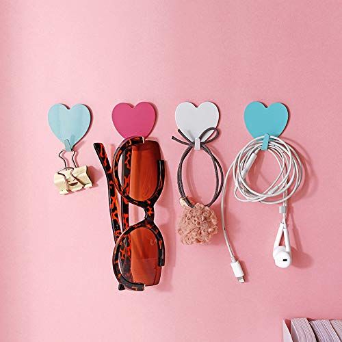 12 Pack Heart Shaped Decorative Wall Hooks view 4