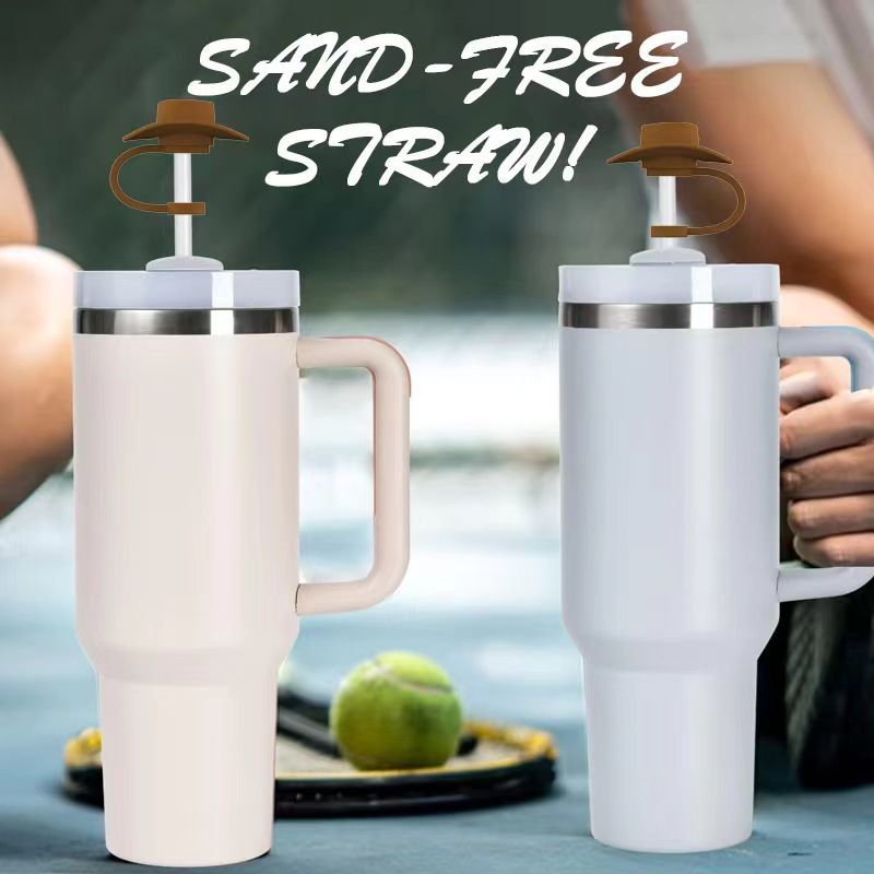 4 Pack Cowboy Hat Straw Cover Cap for Cup 30&40 Oz 10mm Cowgirl Hat Silicone view 5