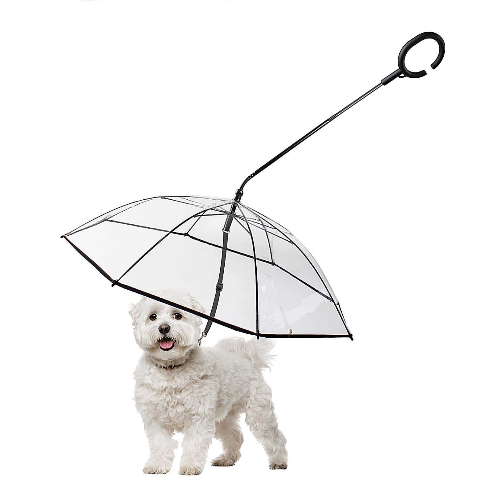 Umbrella for Small Dogs, Pet Umbrella for Dogs in Rainy Day with Adjustable