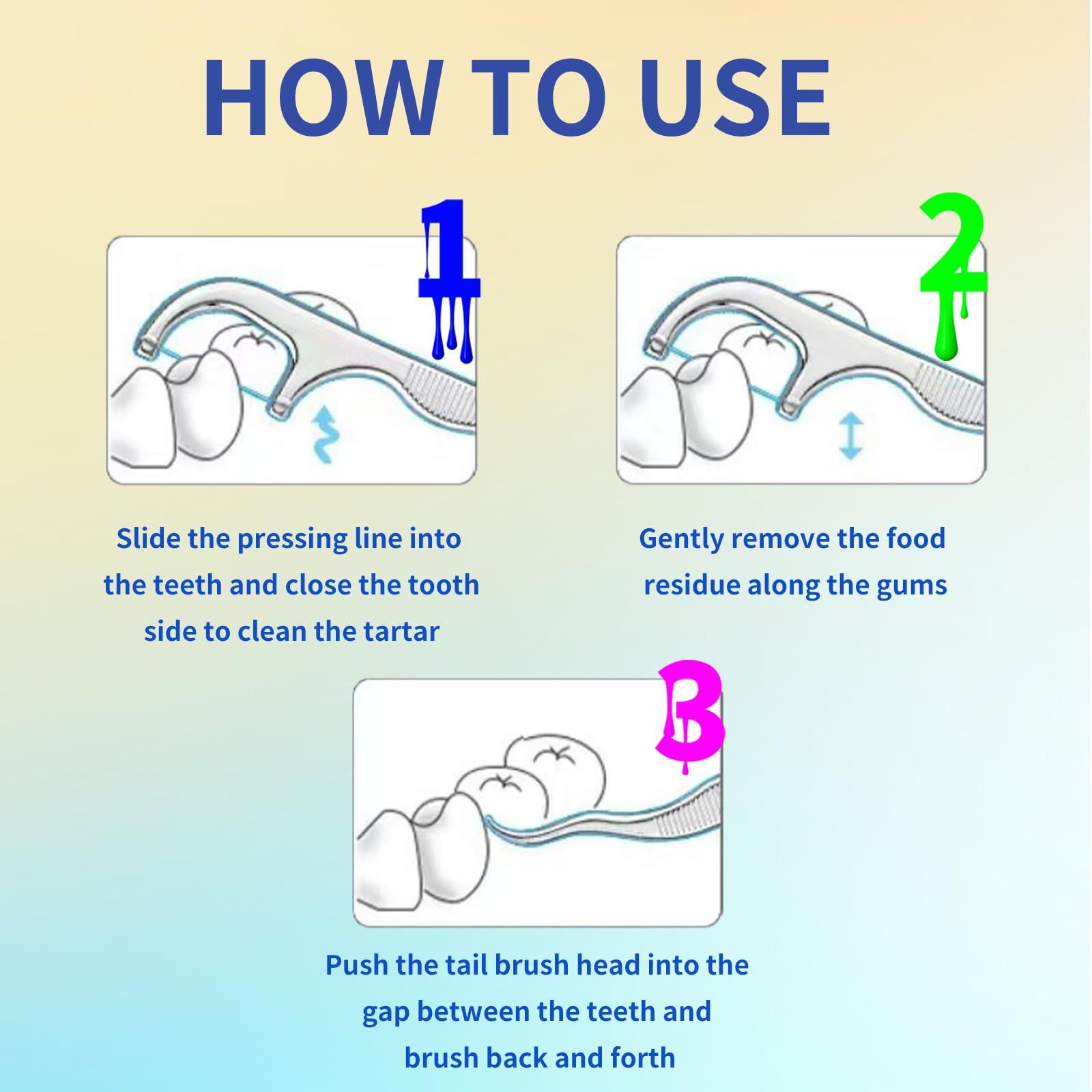 Metal Toothpicks for Teeth Set (7Pcs ) view 4