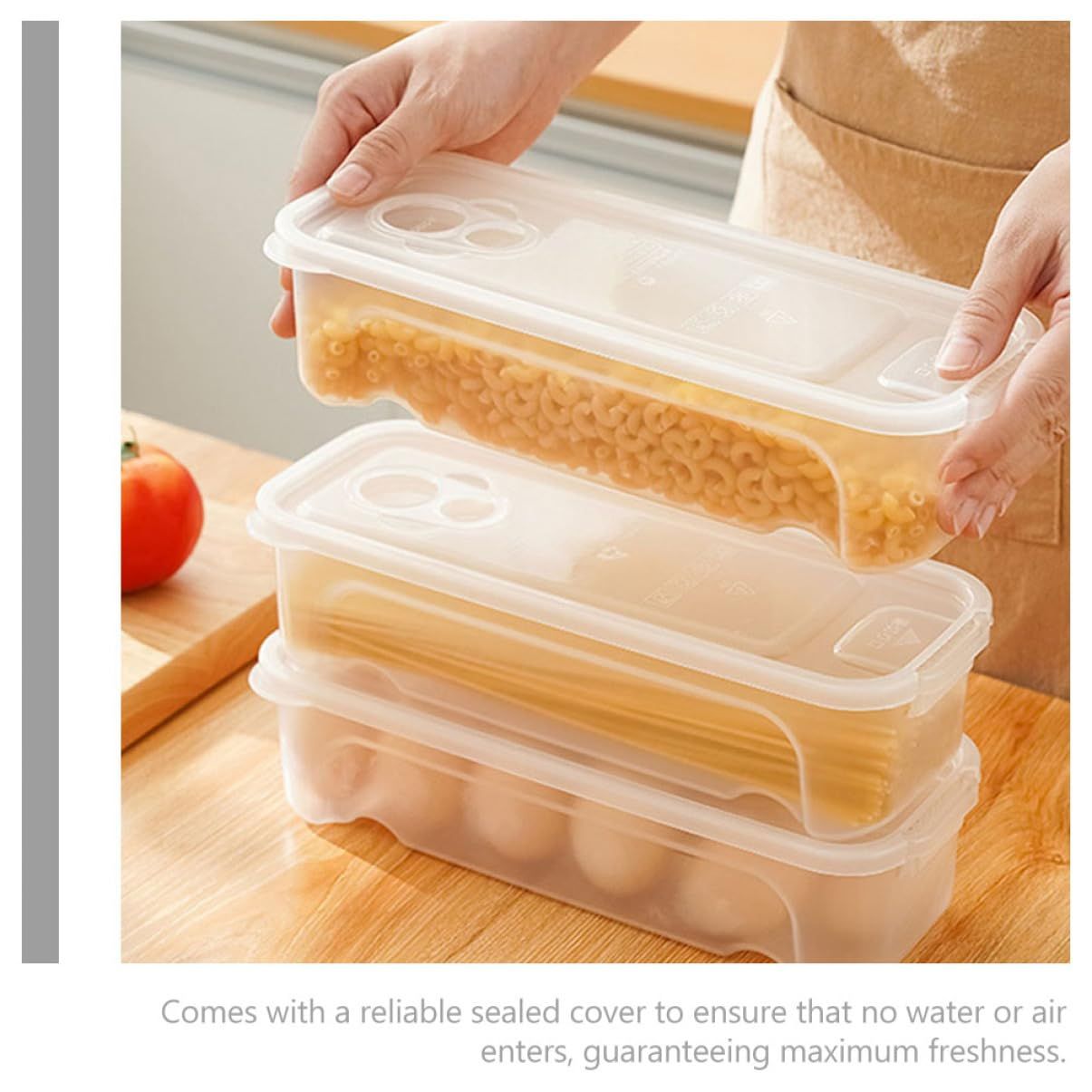 2pcs Microwave Pasta Pot Cereal Food Storage Container Food Containers view 4
