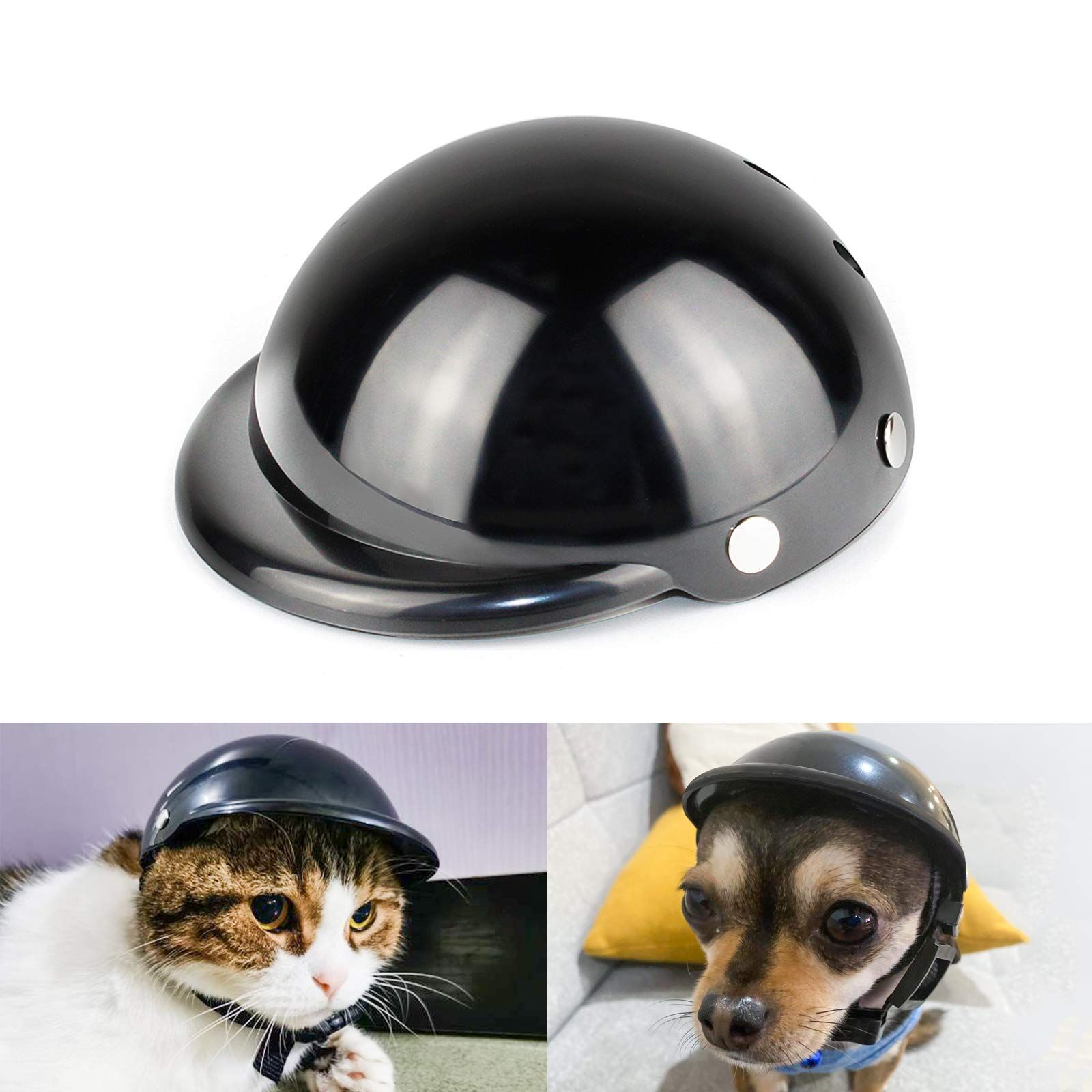 Small Pet Dog Helmet Cat Helmet Motorcycle Pet Hard Hat Outdoor Bike Pet Cap