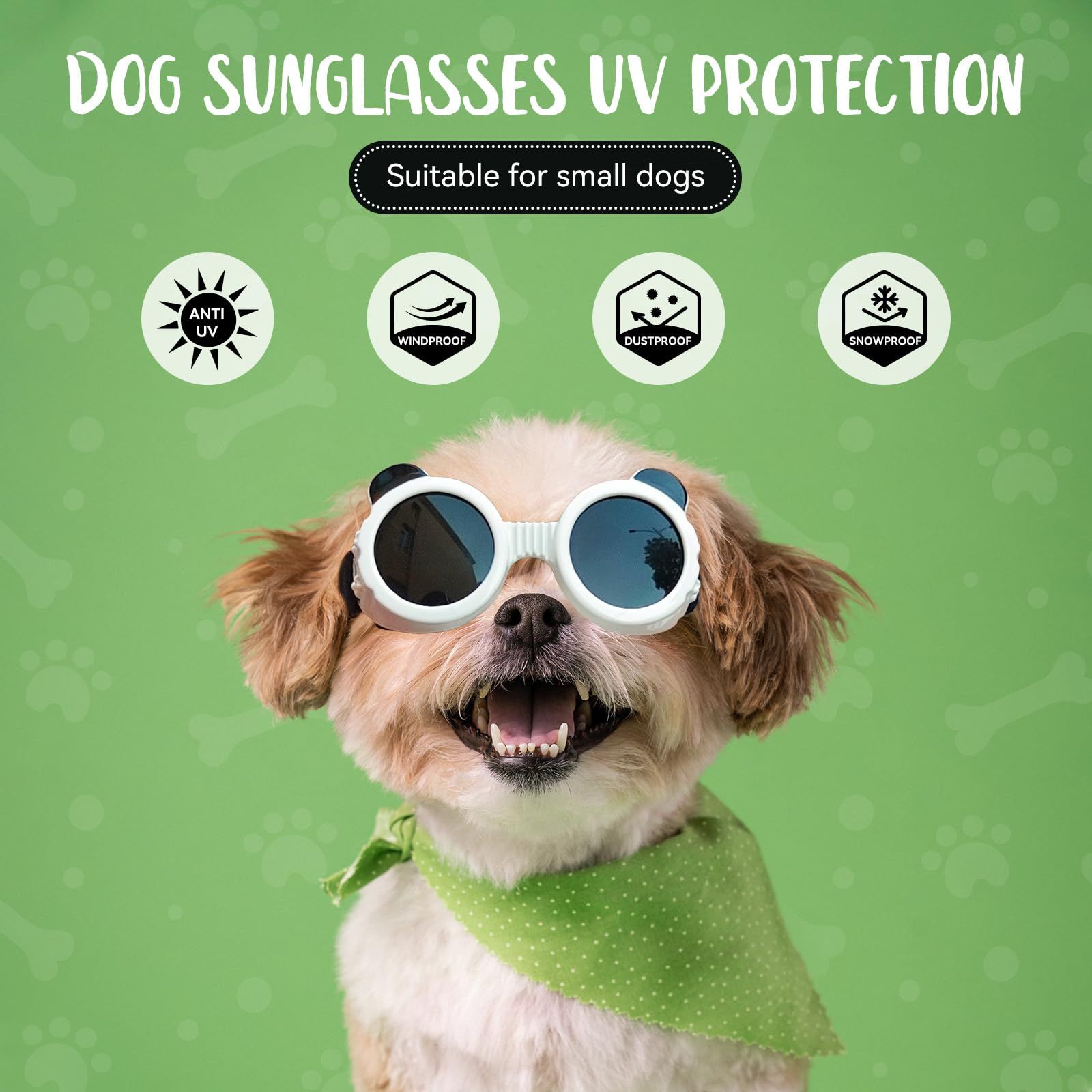Enjoying Dog Sunglasses Small Breed view 3