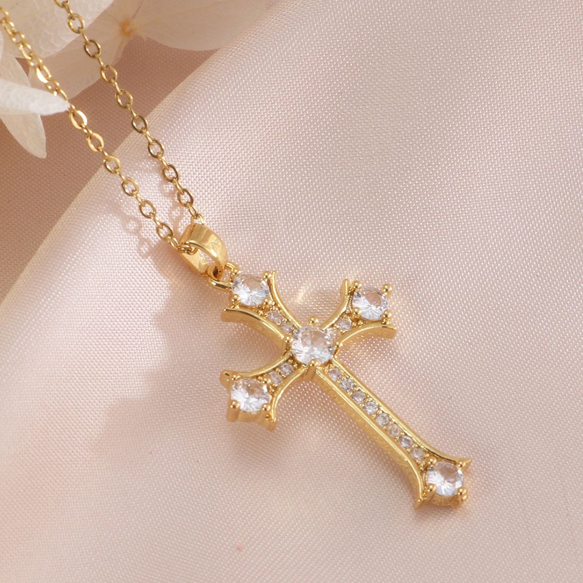 Cross Necklaces for Women Jewelry Necklaces for Teen Girls Women Plated Cross view 3