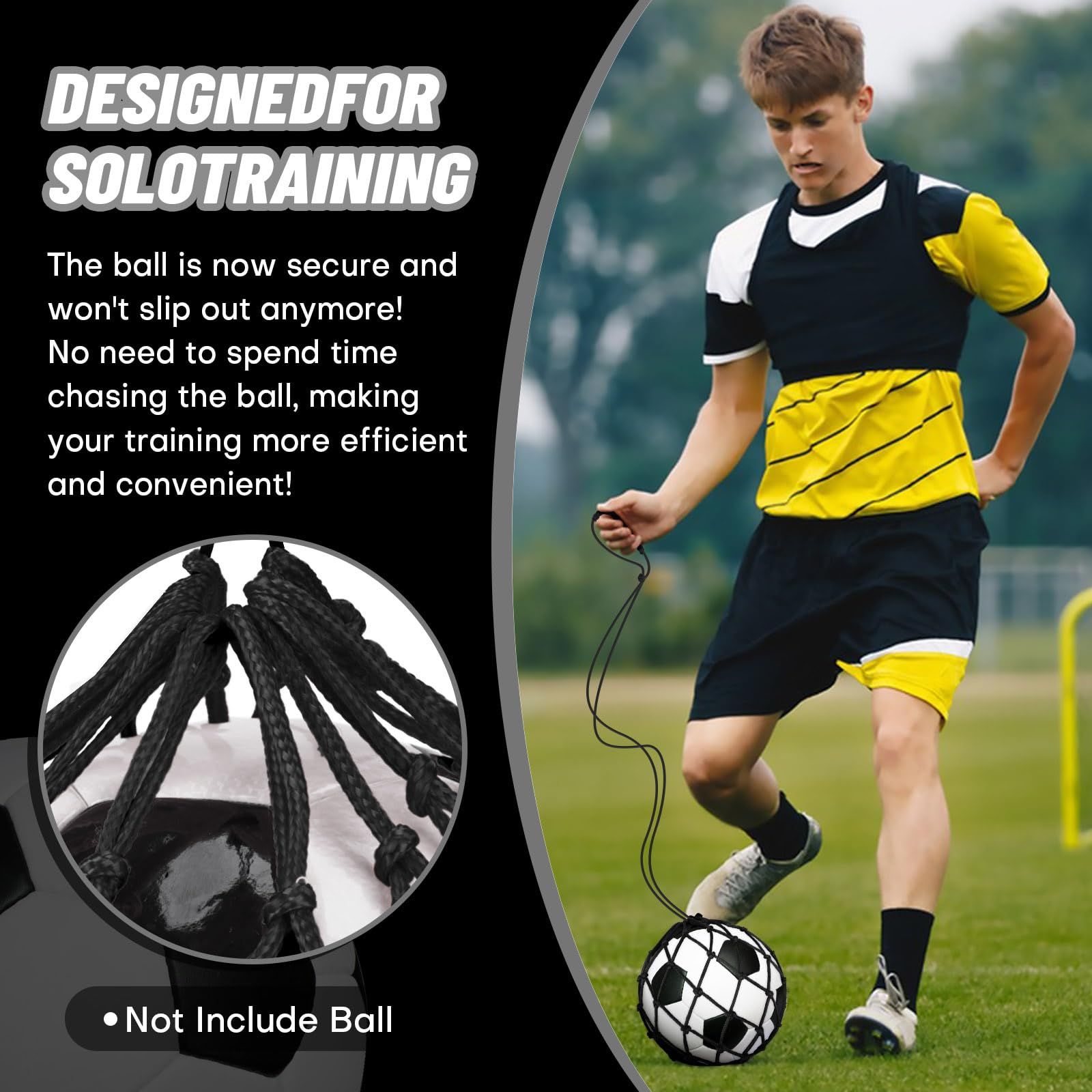 2PCS Football Kick Trainer Soccer Ball Net Kicker view 5