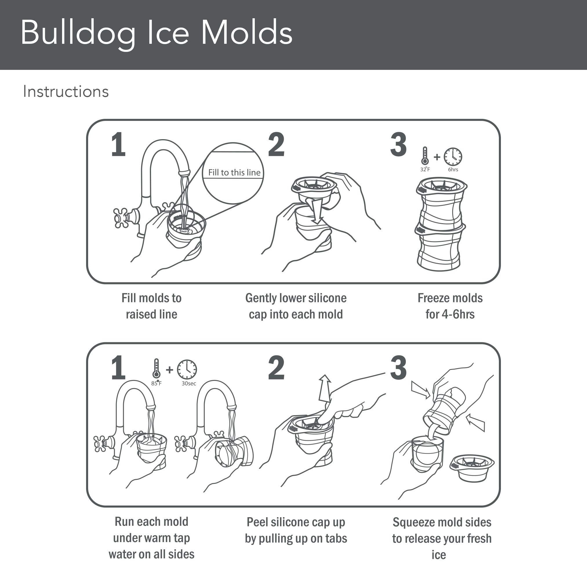 Slow-Melting, Leak, Reusable, & BPA-Free Craft Ice Molds for Whiskey view 5