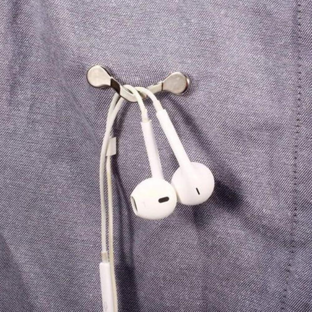 2 Pack Silver Magnetic Eyeglass Holder view 5