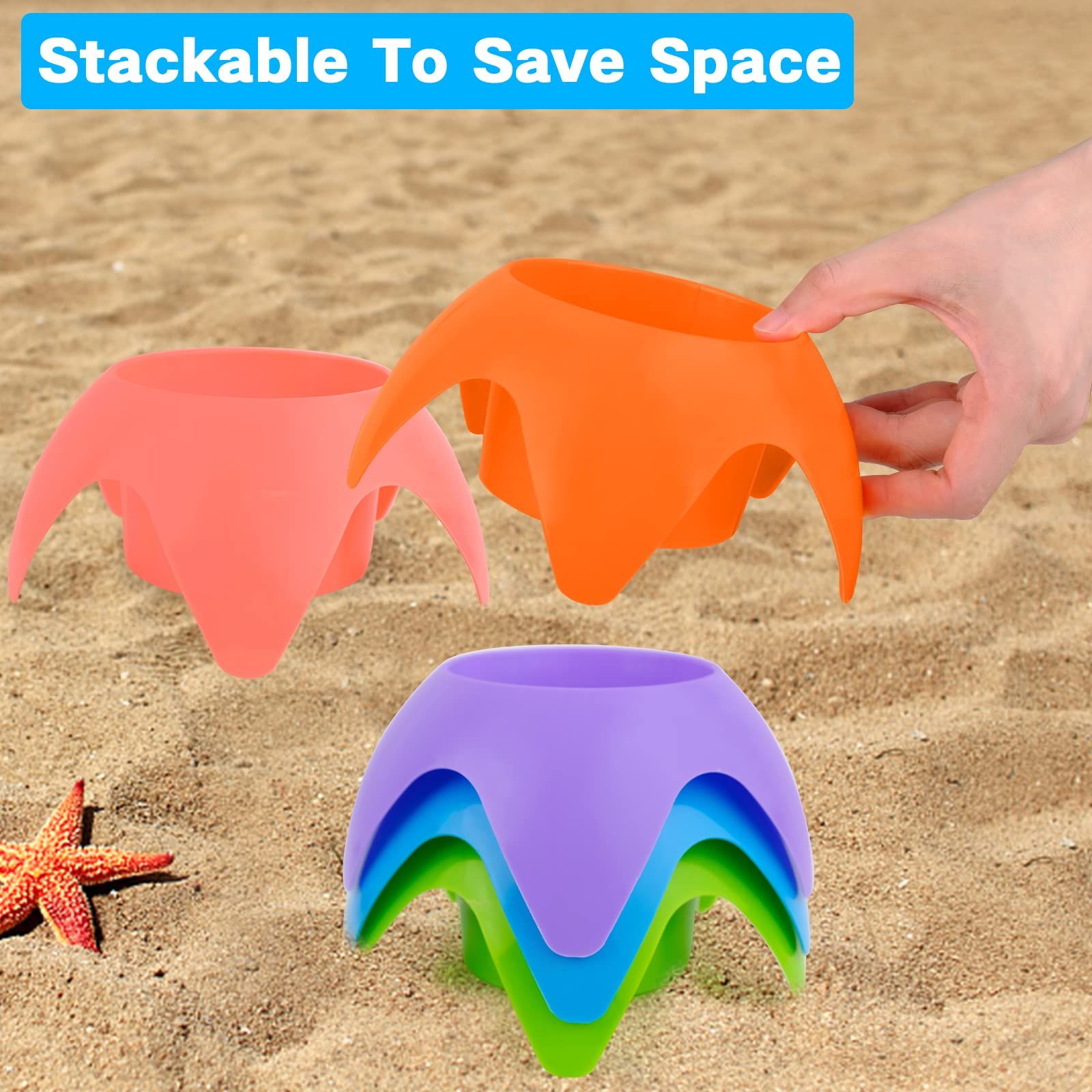 Beach Cup Holder-Beach Accessories for Vacation Beach Drink Holder Sand Cup view 5