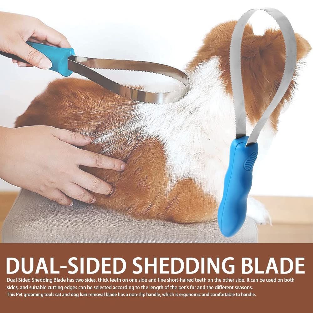 Dual-Sided Shedding Blade Shedding Blade Horse Hair Brush Horse Shedding Tool view 5