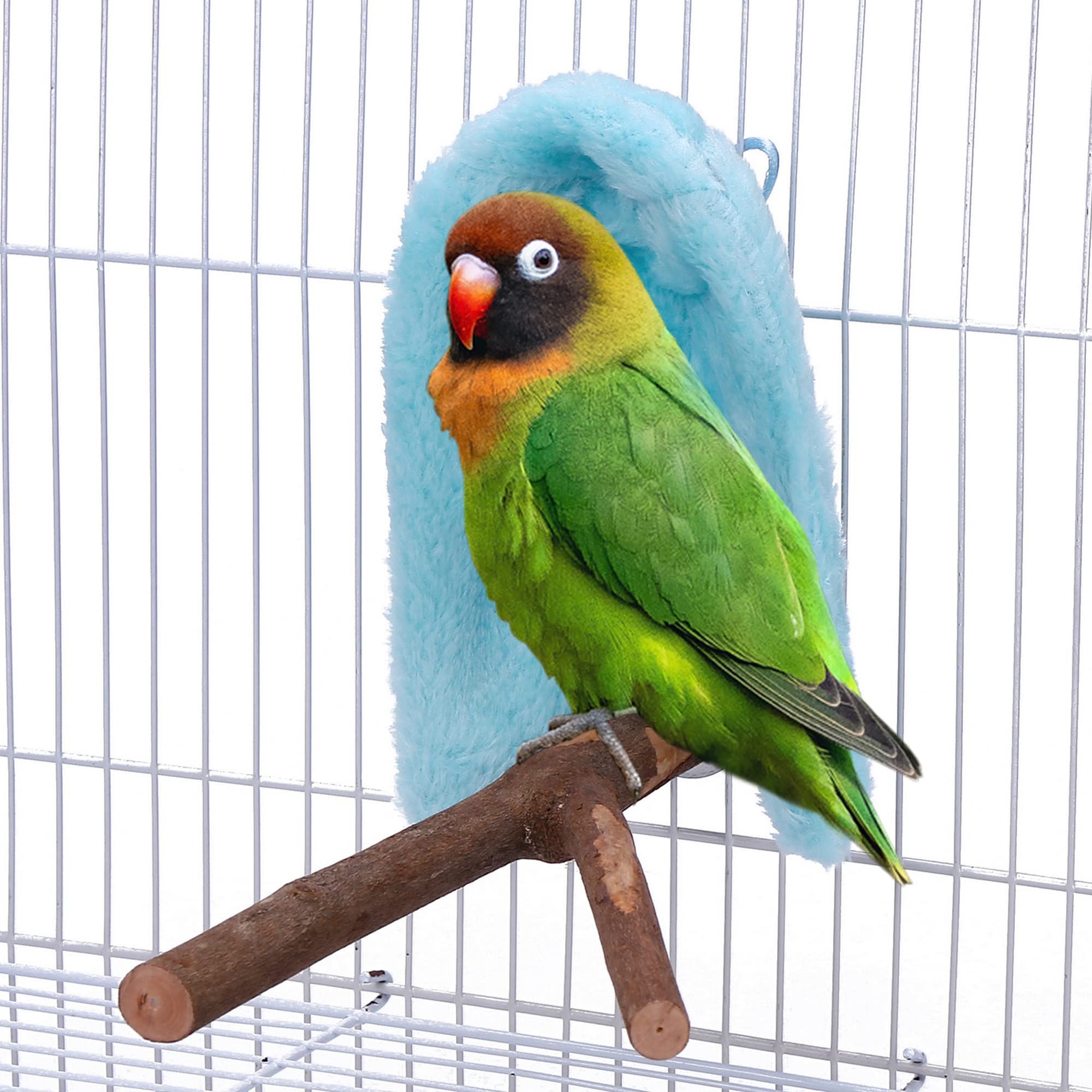 Fleece Bird Blanket Parrot Cage Snuggle Hut Warm Bird Nest House Bed Hanging view 5