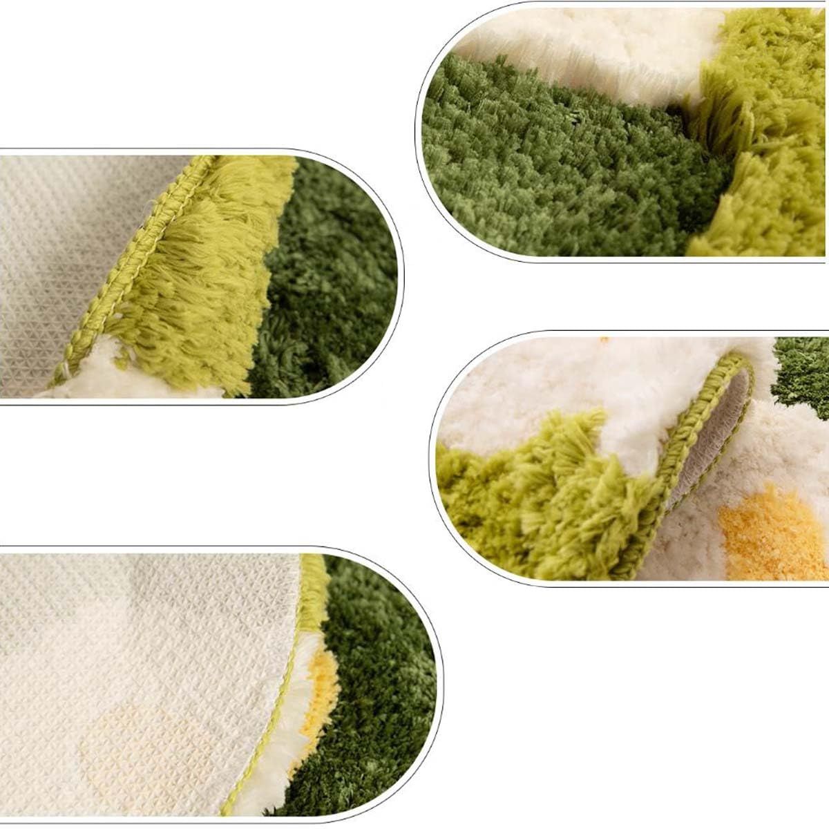 3D Stereo Irregular Rug Flowers Grass Moss Rug for Living Room Bedroom Home view 5