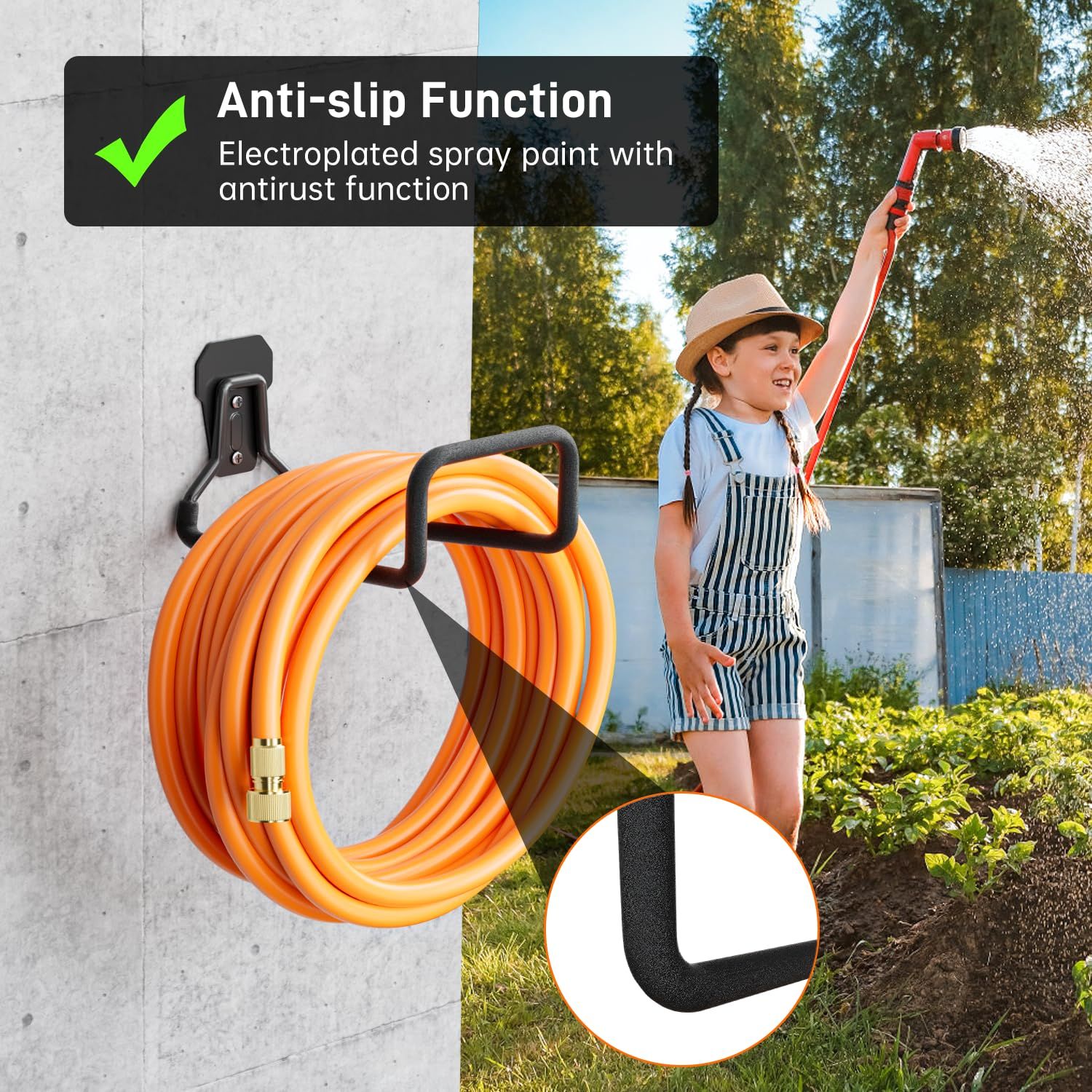 Garden Hose Holder Wall Mount view 2