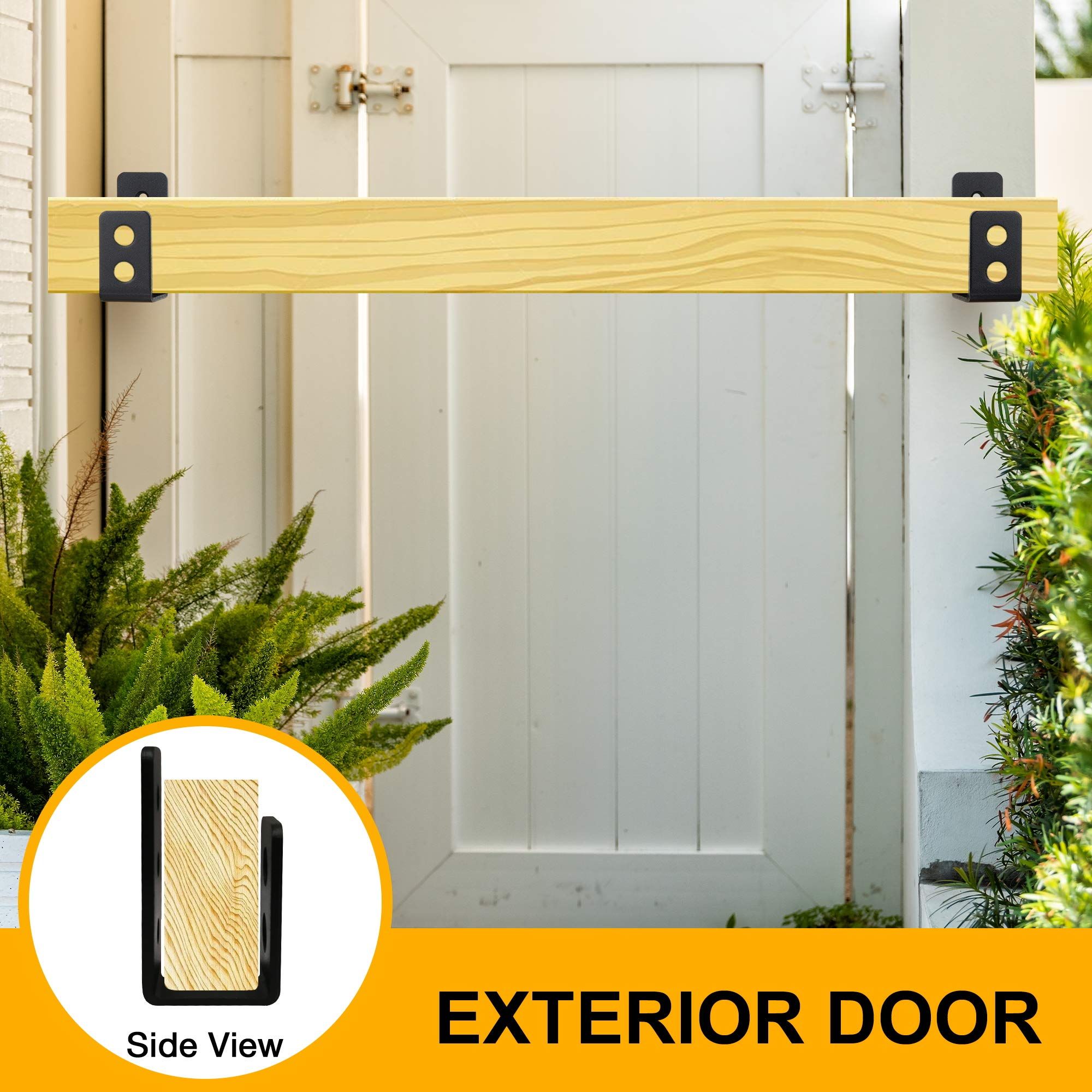 2x4 Door Barricade Brackets (2 pcs) view 5