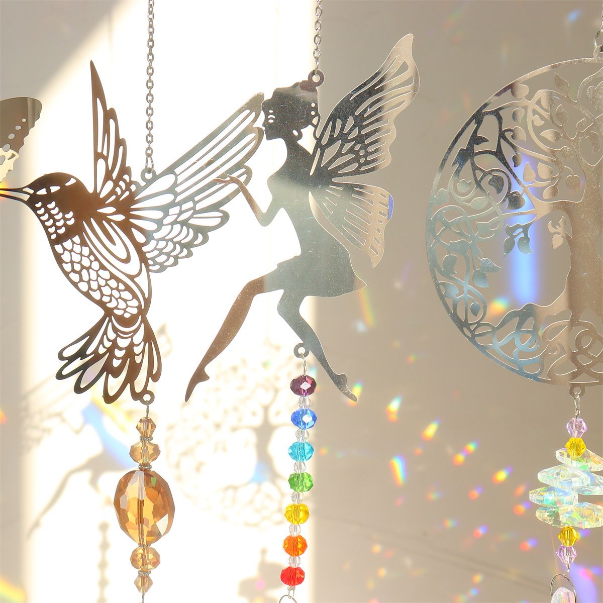 Indoor Window Sun Catcher Colorful Crystal Suncatcher Prism Rainbow Maker view 2