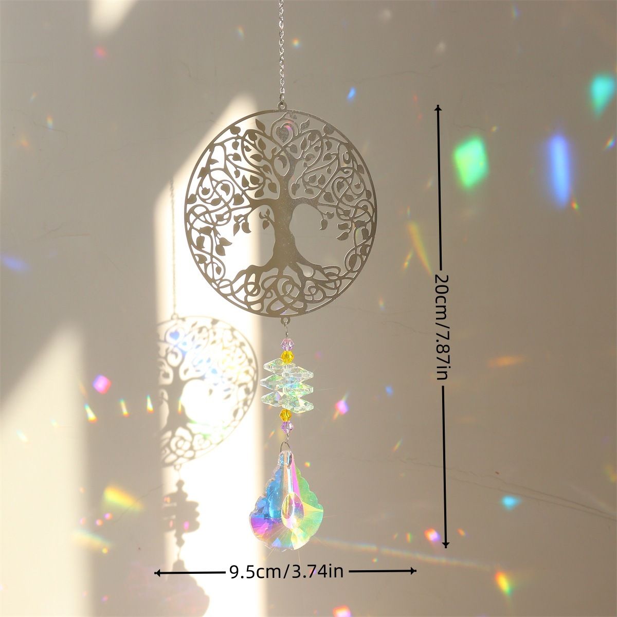 Indoor Window Sun Catcher Colorful Crystal Suncatcher Prism Rainbow Maker view 4