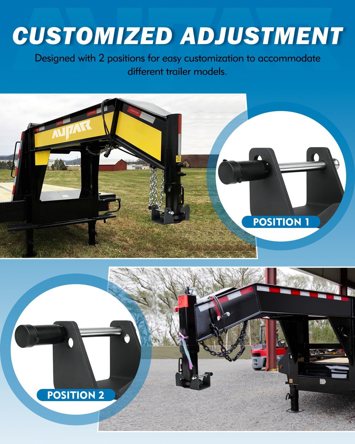 Heavy-Duty Gooseneck Trailer Lock view 2
