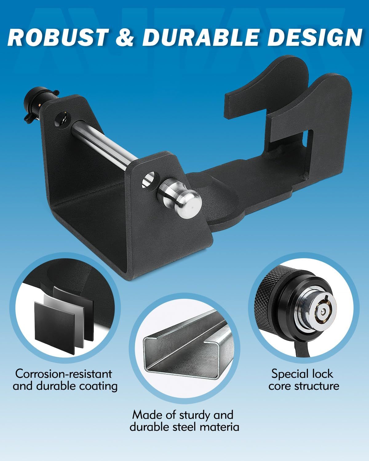 Heavy-Duty Gooseneck Trailer Lock view 5