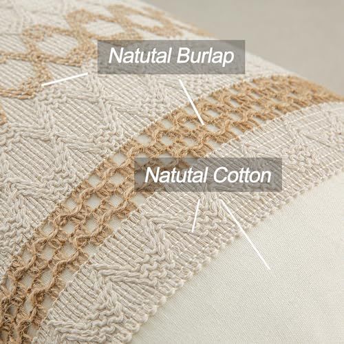 Lumbar Throw Pillow Covers 12 x 20 Inch for Farmhouse Living Room view 5