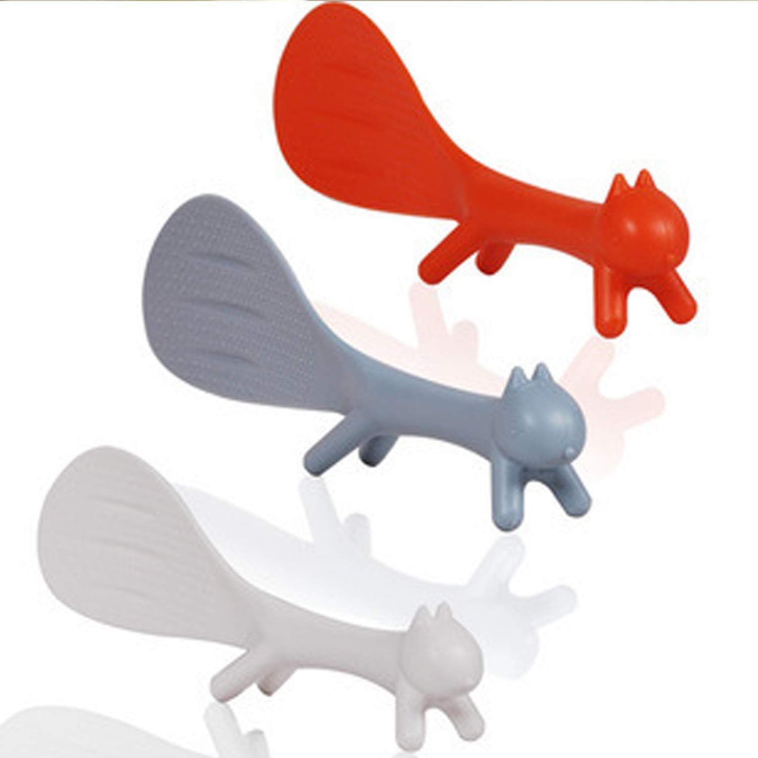 Rice Cooker Bowl Spoon Spatula Creative Home Kitchen Tool Cute Shaped Squirrel