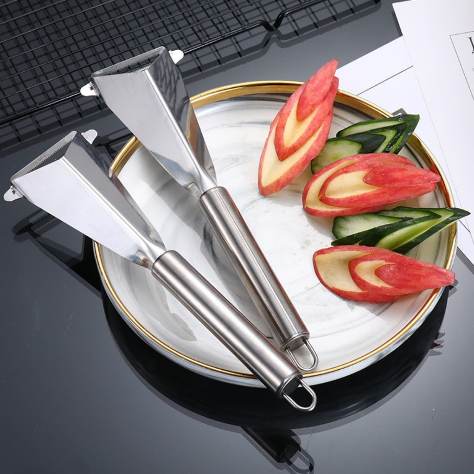 Fruit Carving Knife, Stainless Steel Fruit & Vegetable Cutter Knife view 3