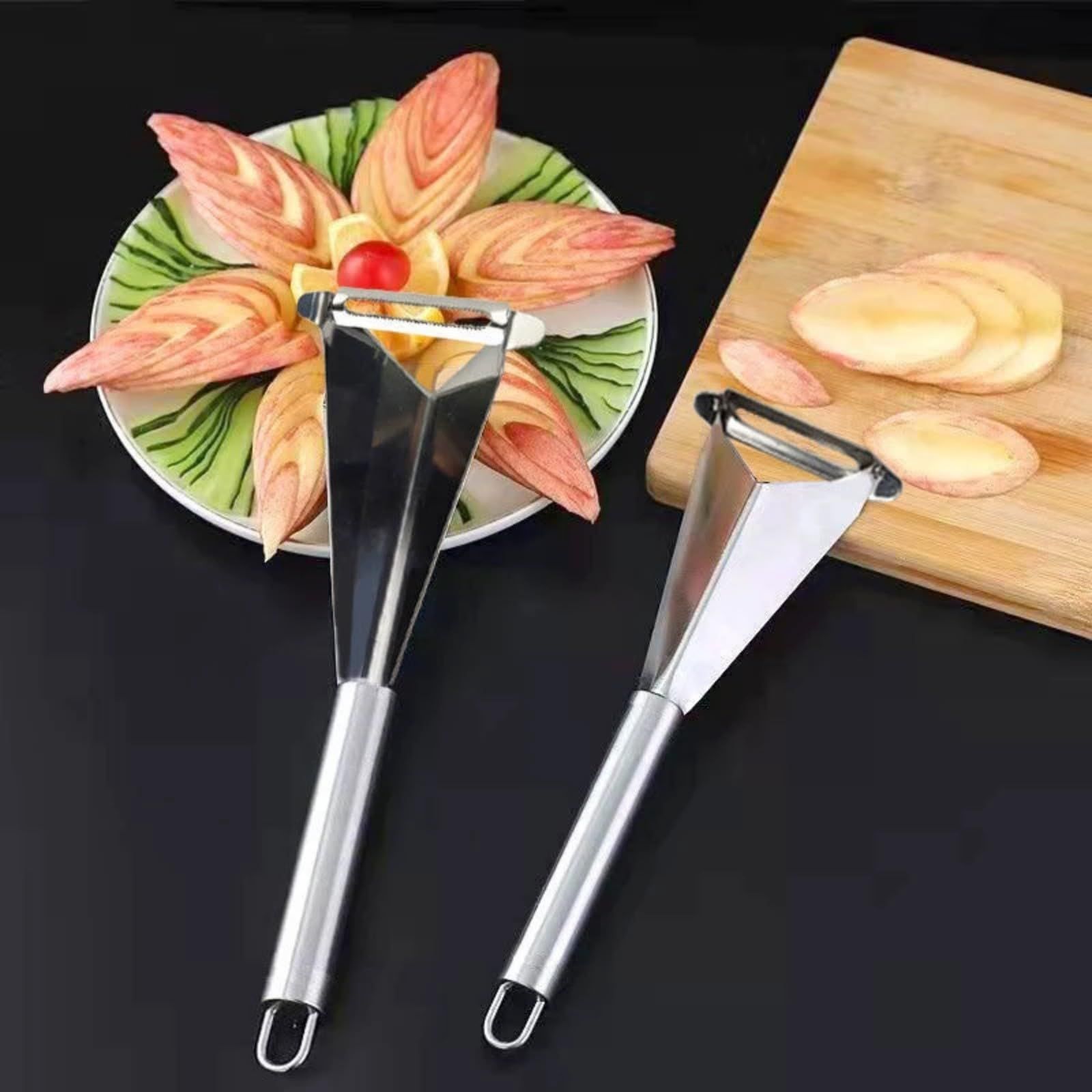 Fruit Carving Knife, Stainless Steel Fruit & Vegetable Cutter Knife view 4