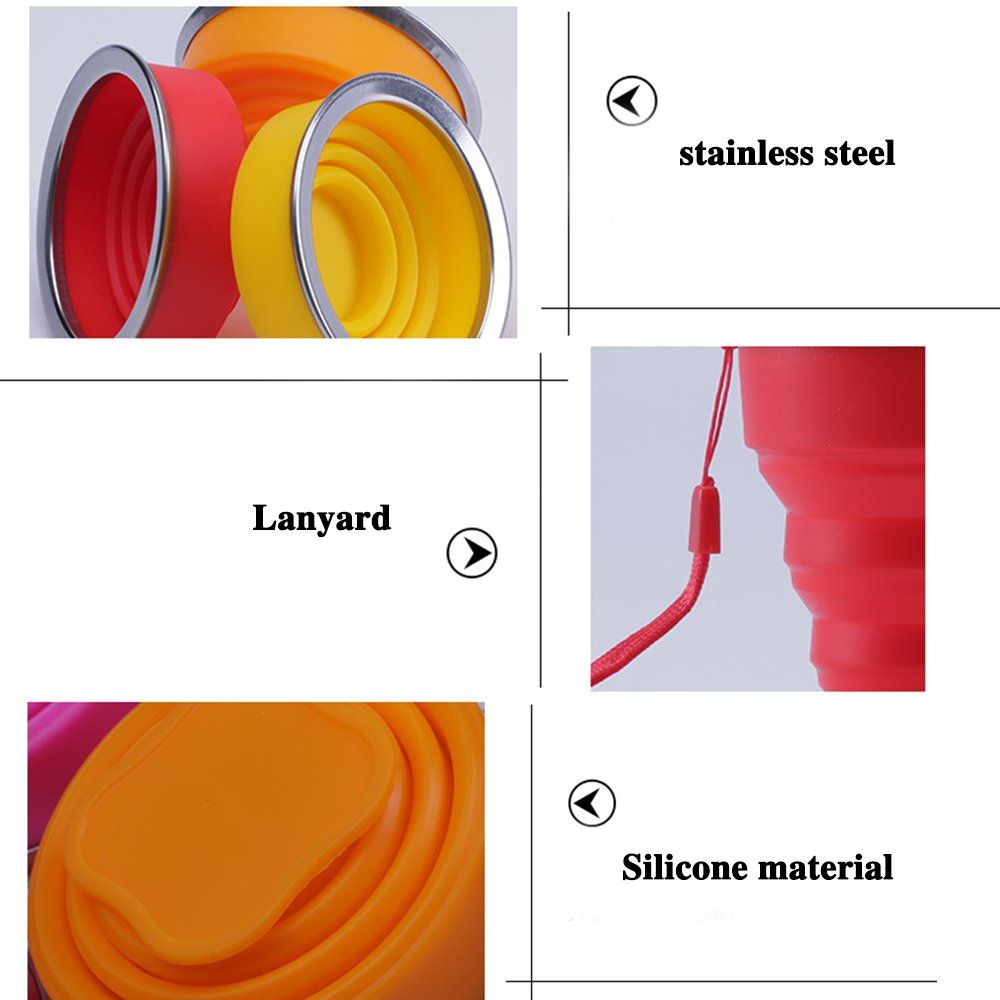 Silicone Collapsible Travel Cup view 4