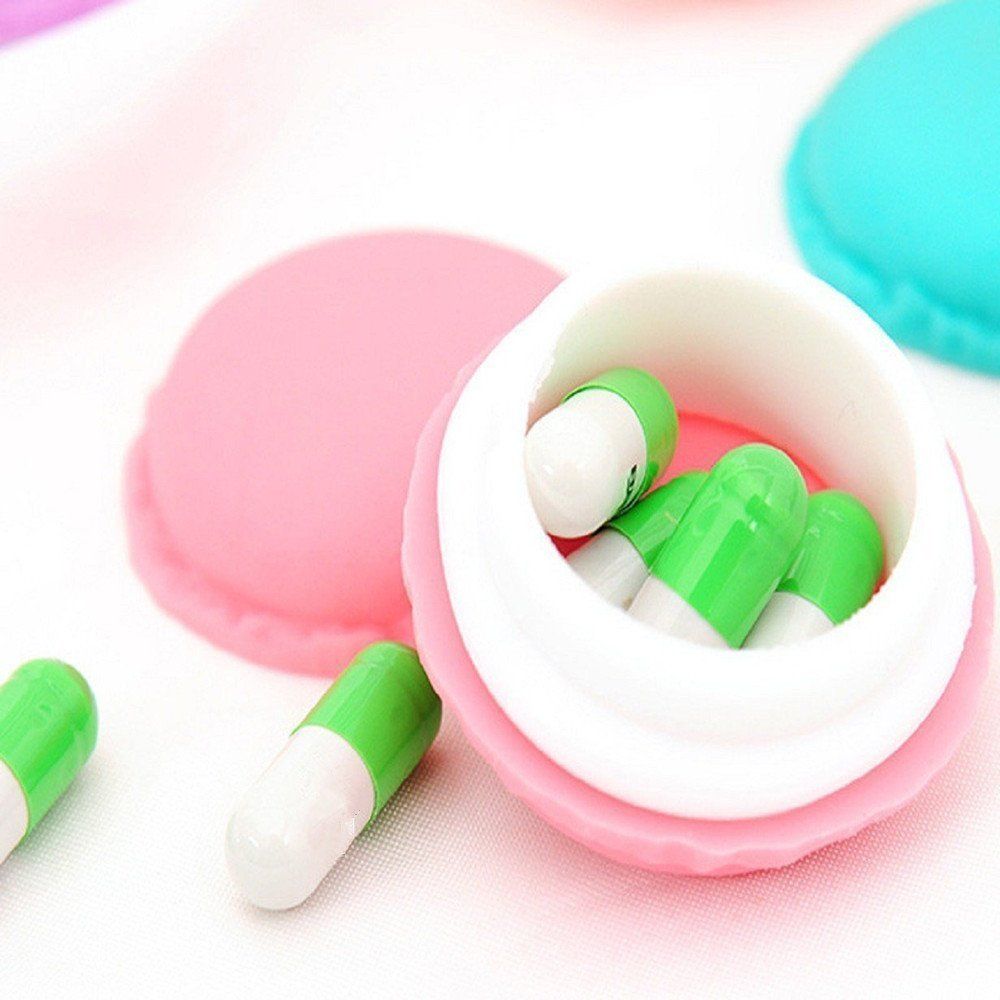 6 PCS Colorful Mini Macaron Shape Storage Box Candy Jewelry Organizer Pill view 4