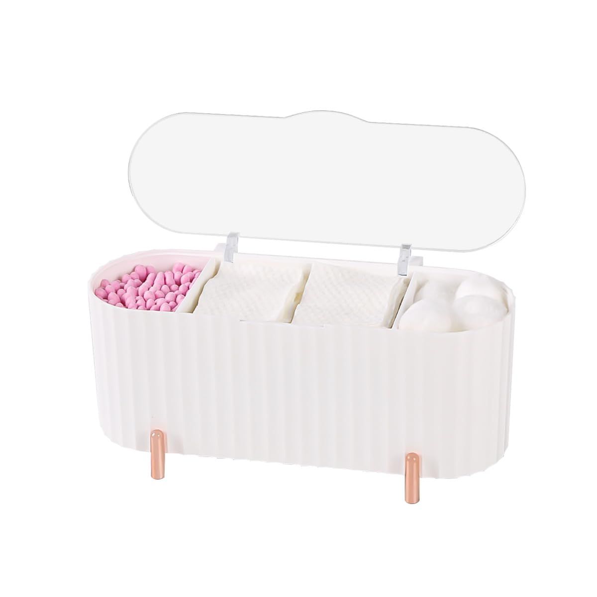 3 Grids Separate Cotton Swabs Dispenser