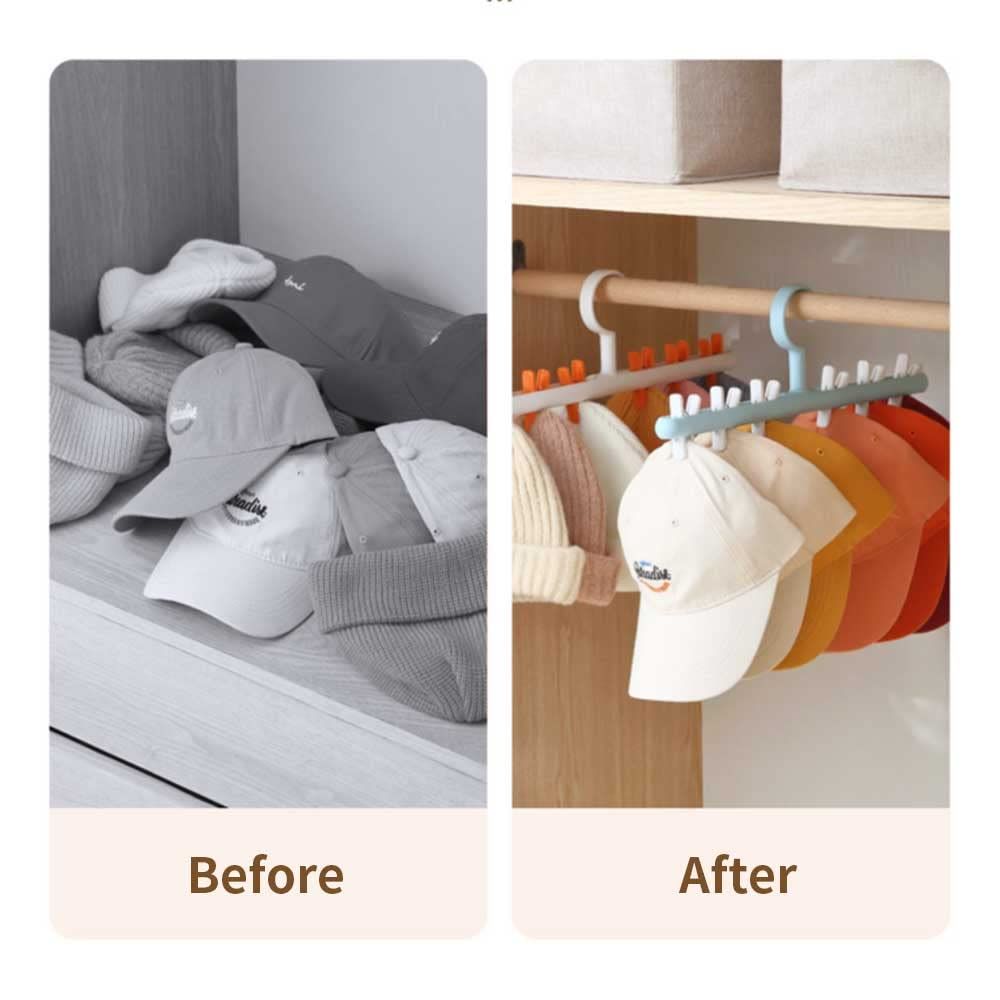Hat Rack for Baseball Caps Hat Organizer Holder for Hanger Room Closet Display view 3