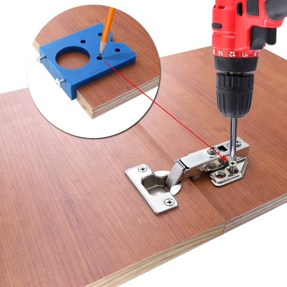 35mm Concealed Hinge Boring Jig Wood Furniture Door Cabinets Hinge view 5