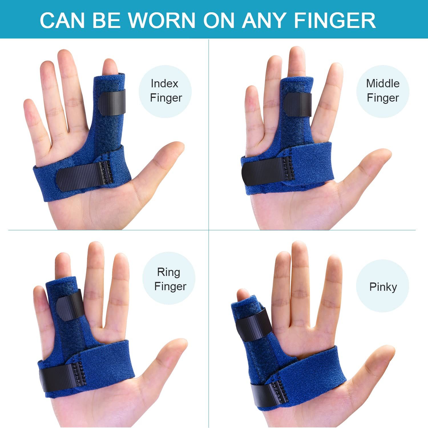 Finger Brace, Trigger Finger Splint for Index Middle Ring Pinky Finger view 2