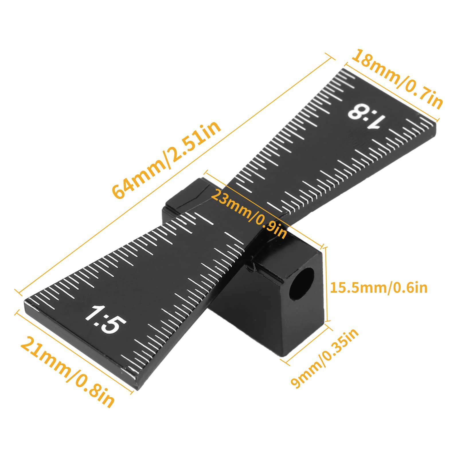 Dovetail Marker, Aluminum Alloy Dovetail Marking Jig, Woodworking Dovetail view 3