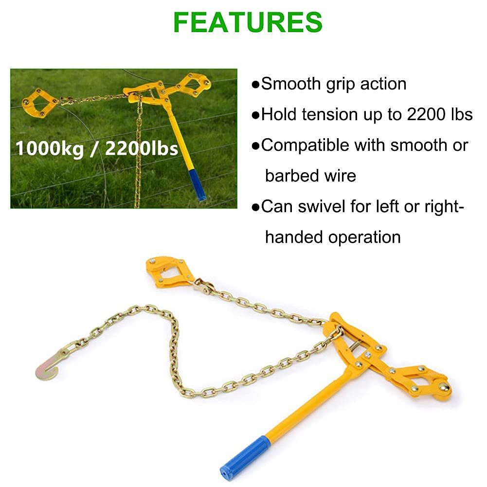 Fence Stretcher Tensioner Chain Strainer Heavy Duty Fence Puller Energiser view 2