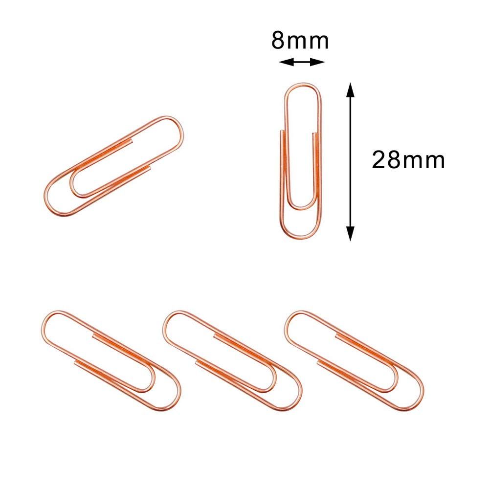 240 Pcs Rose Gold Paper Clips view 2
