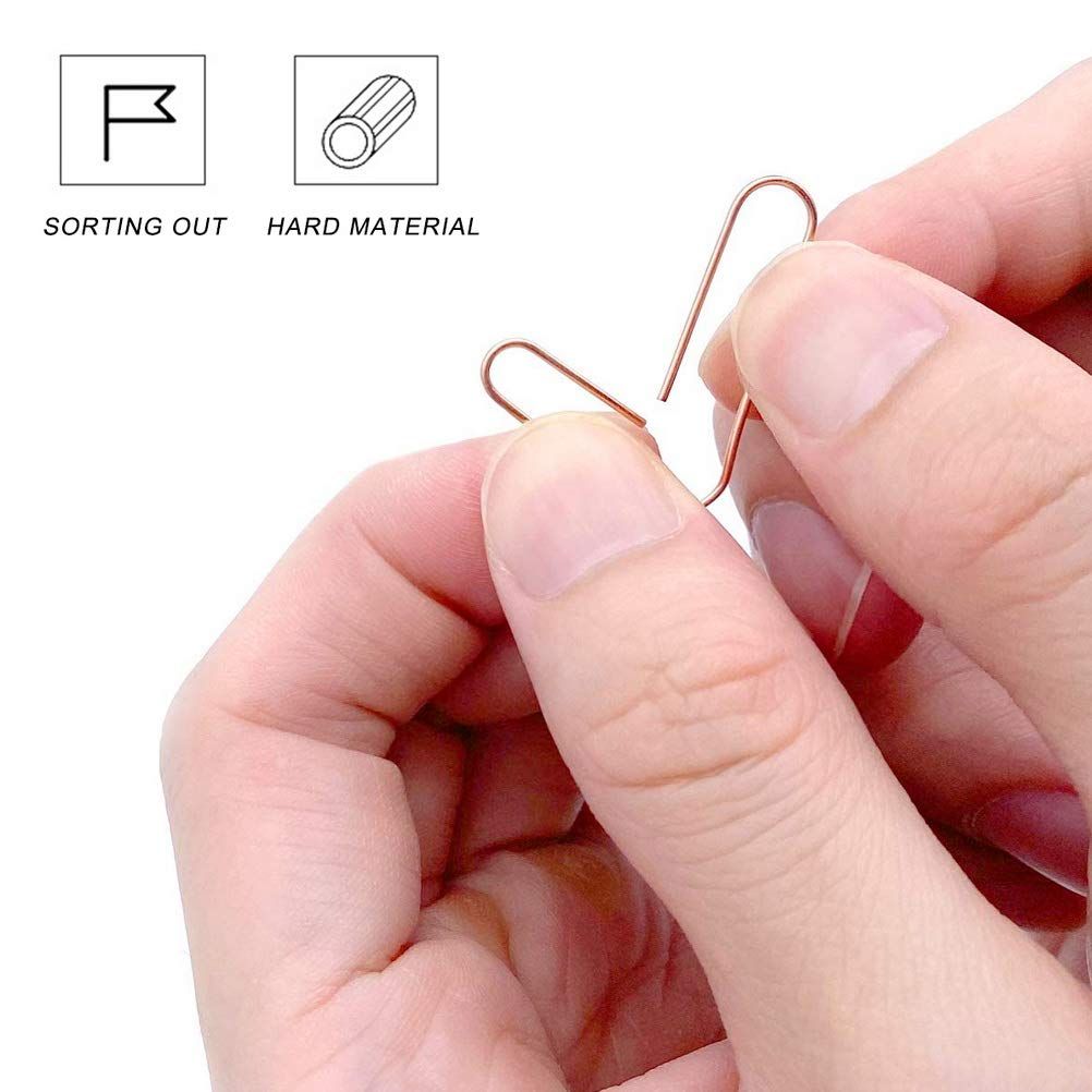 240 Pcs Rose Gold Paper Clips view 3