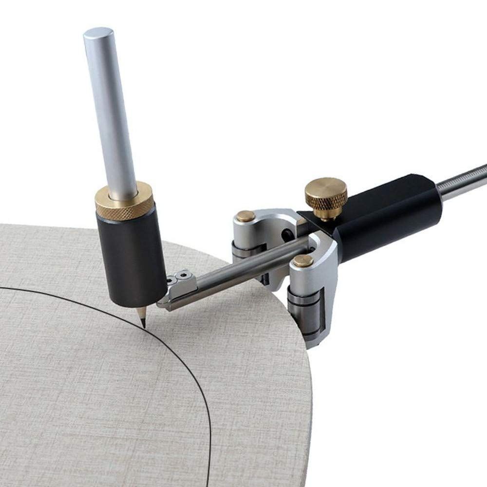 Woodworking Linear Arc Dual-purpose Scriber Ruler Parallel Line Drawing Tool view 3