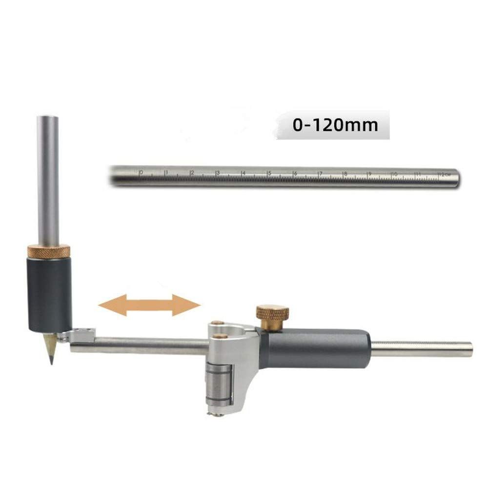 Woodworking Linear Arc Dual-purpose Scriber Ruler Parallel Line Drawing Tool view 4