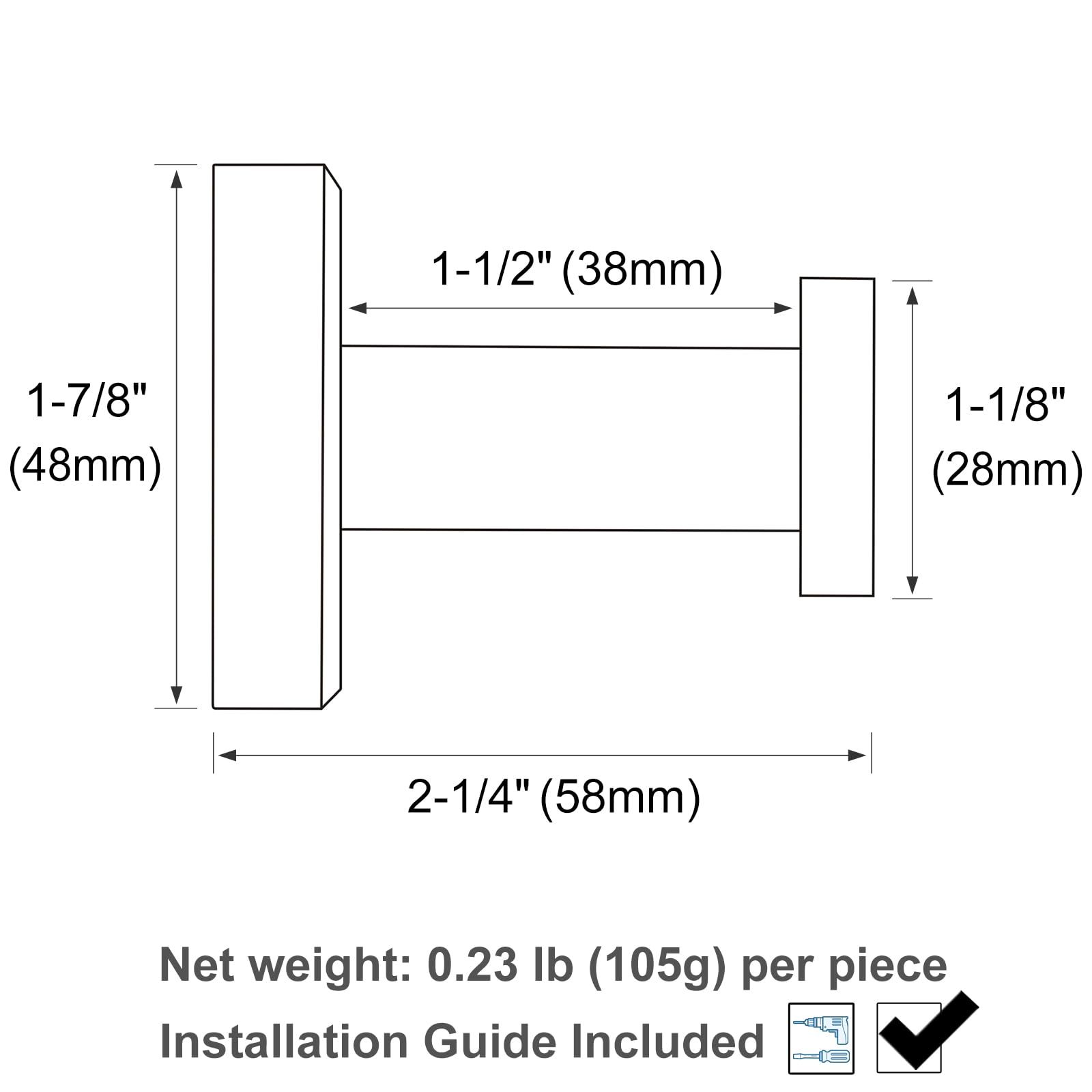 Bathroom Towel Hook 2 Pack view 2