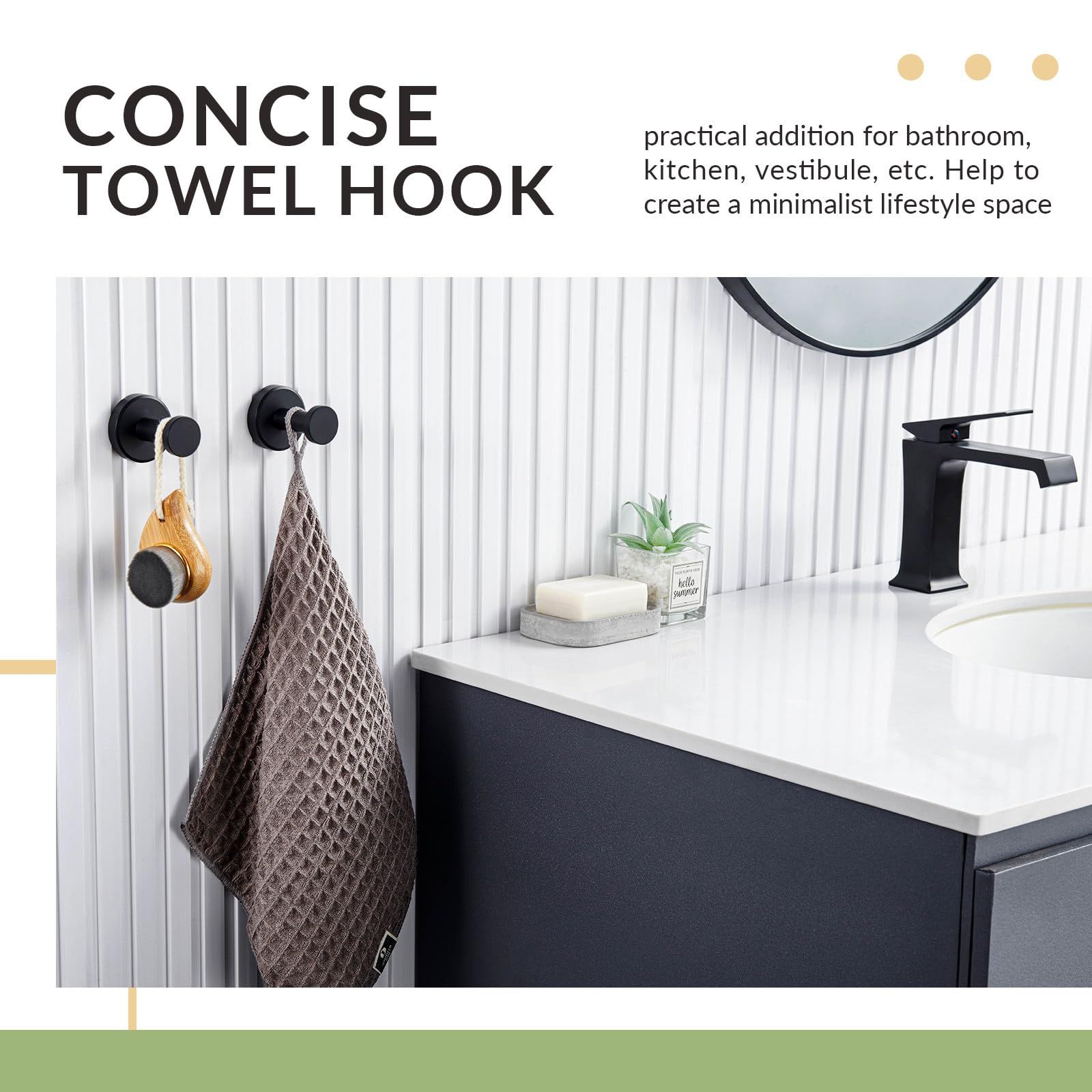 Bathroom Towel Hook 2 Pack view 3