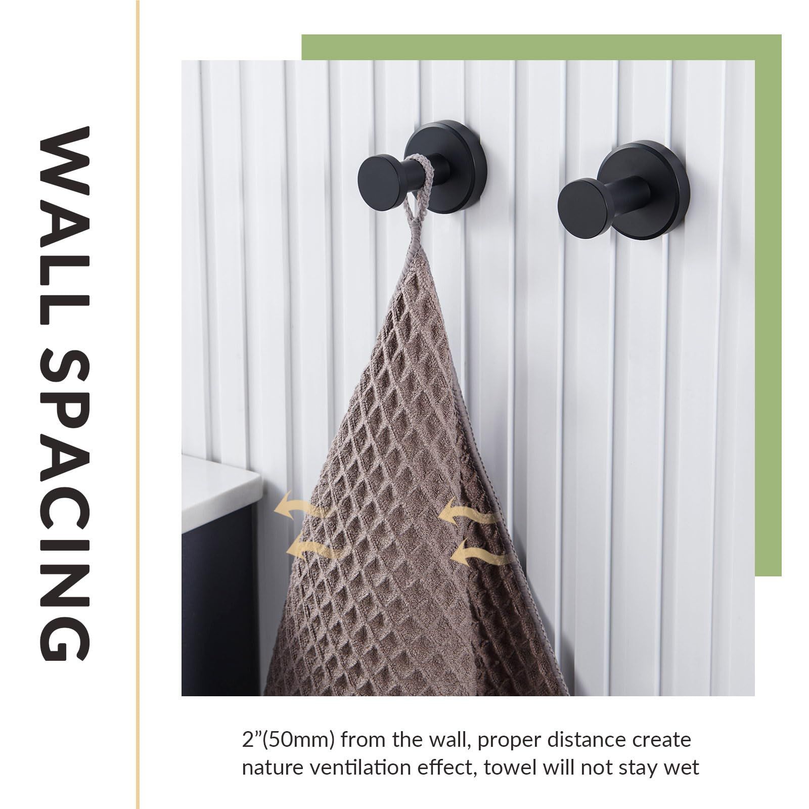 Bathroom Towel Hook 2 Pack view 5