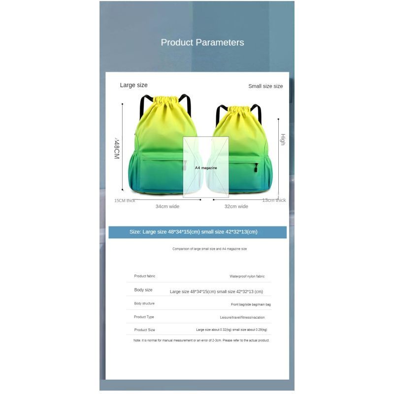 Waterproof Drawstring Bag view 2
