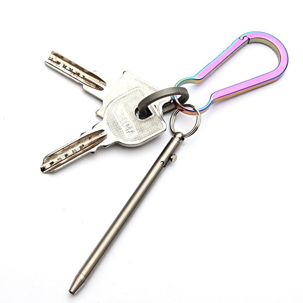 Mini Titanium Pen, Portable EDC Gadget Outdoor Equipment Personality Creative view 2