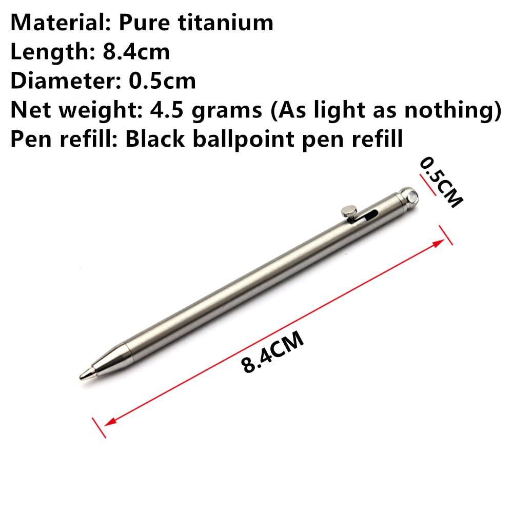 Mini Titanium Pen, Portable EDC Gadget Outdoor Equipment Personality Creative view 4