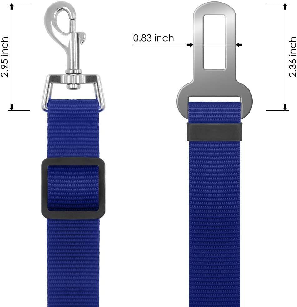 Dog Seat Belts | Pet Seat Belts | 4 Pack Dog Car Seat Belts | Adjustable Pet view 3