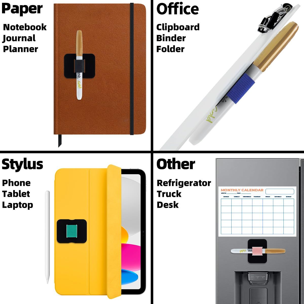 4 Pack Pen Holder for Notebooks view 3