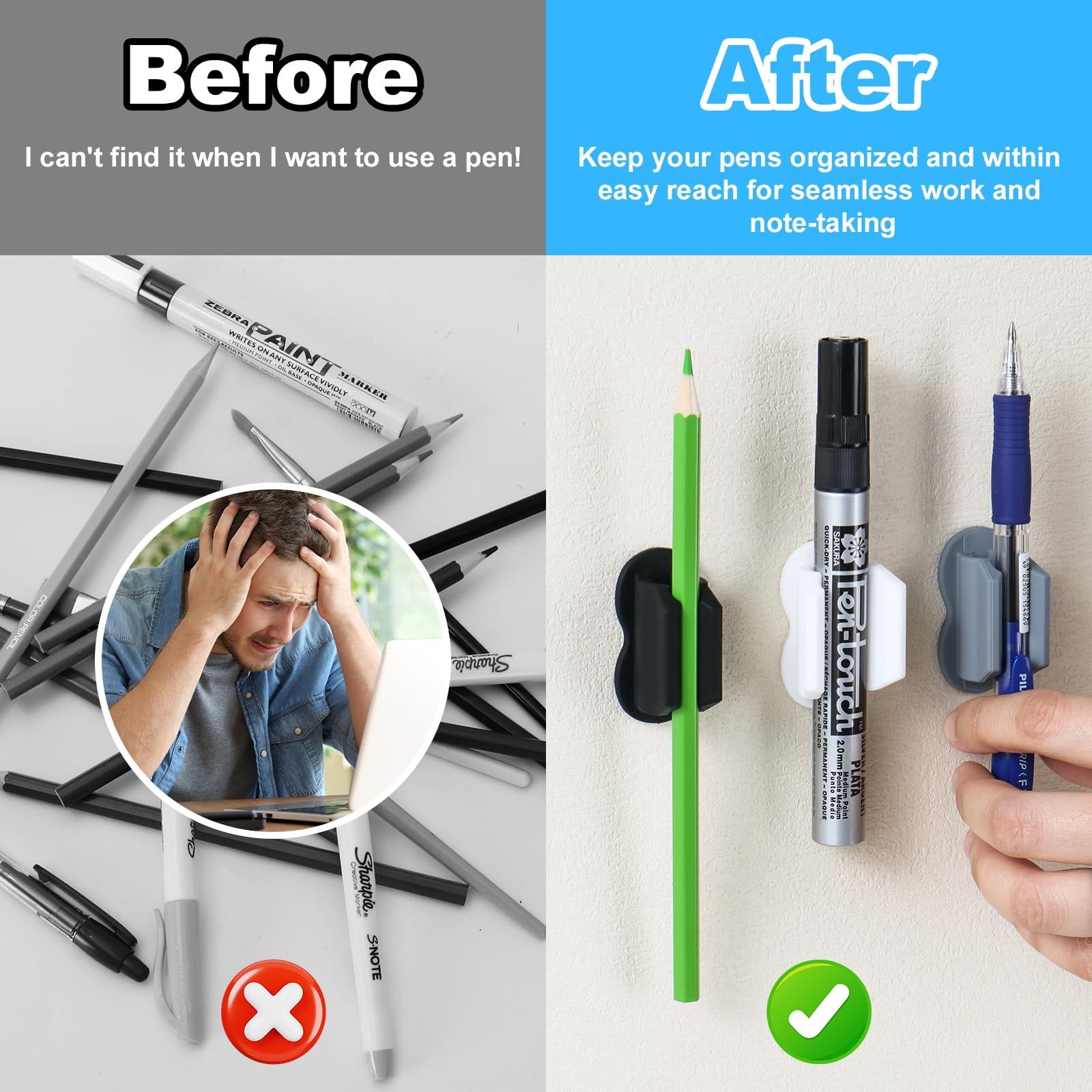 6 Pack Upgraded Pen Holder view 4