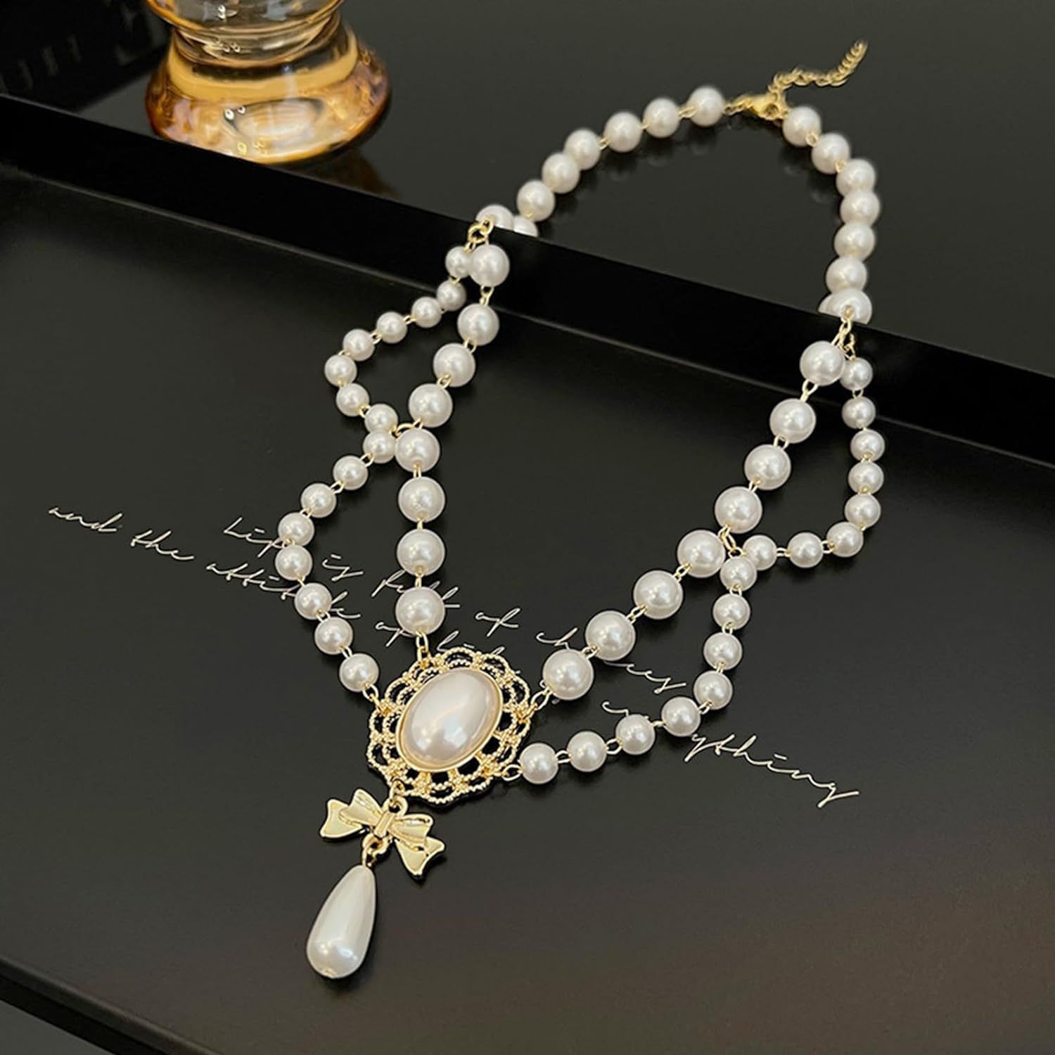 Pearl Necklaces for Women Chunky Pearl Necklaces Big Pearl Necklaces