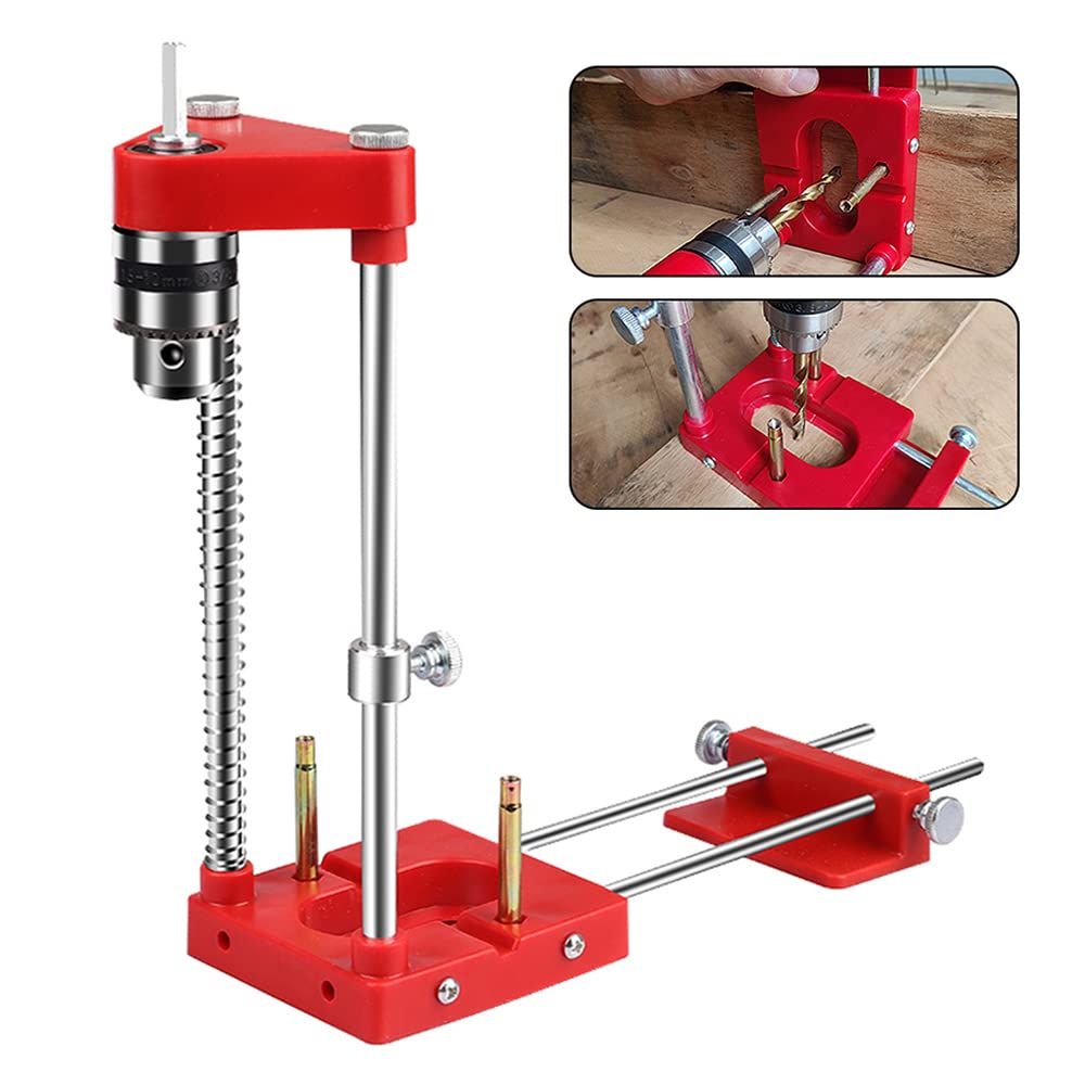 Red Convenient Drilling Locator Cabinet Hardware Woodworking Drilling Precise